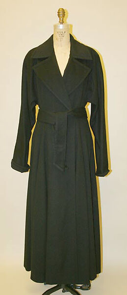 Coat, Calvin Klein, Inc. (American, founded 1968), cashmere, American 