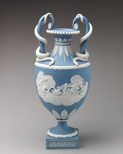 Vase (one of a pair, Josiah Wedgwood and Sons (British, Etruria, Staffordshire, 1759–present), Jasperware, British, Etruria, Staffordshire 