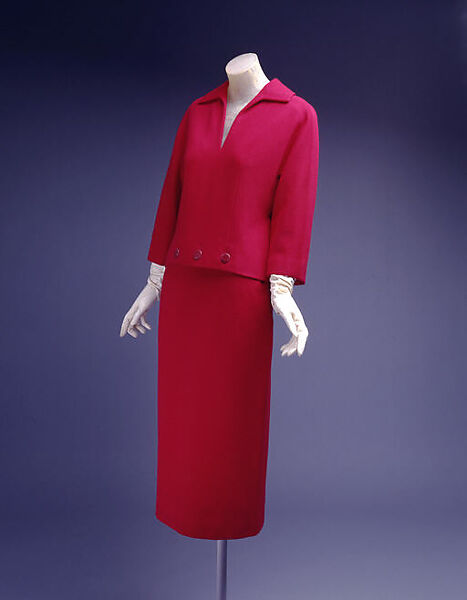 Dress, House of Givenchy (French, founded 1952), wool, French 
