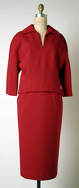 Dress, House of Givenchy (French, founded 1952), wool, French