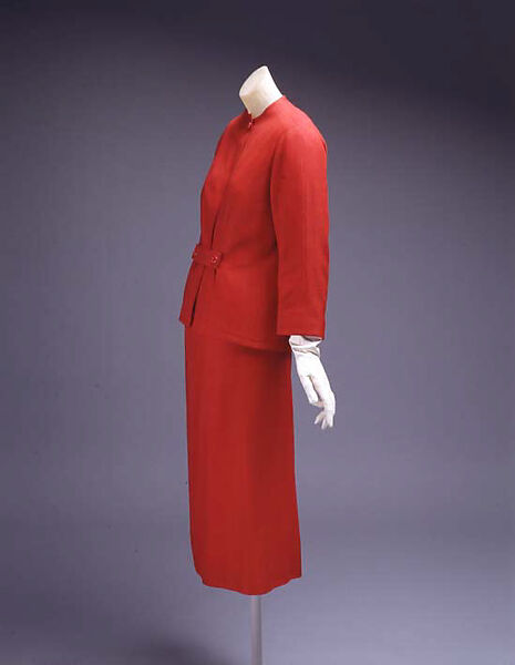 Suit, House of Balenciaga (French, founded 1937), linen, French 