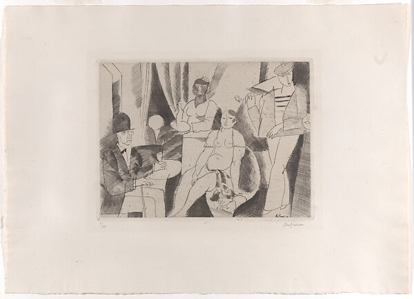 En Escale, Charles Dufresne (French, Millemont 1876–1938 La Seyne-sur-Mer), Drypoint