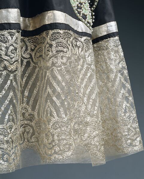 Robe de Style, House of Lanvin (French, founded 1889), silk, metallic thread, glass, French