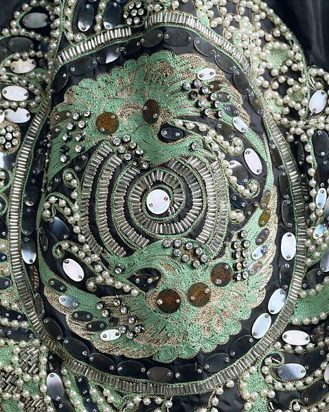 Robe de Style, House of Lanvin (French, founded 1889), silk, metallic thread, glass, French