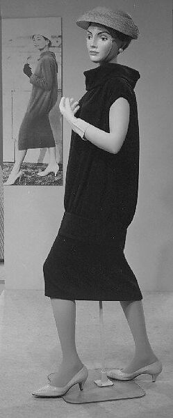 Dress, House of Balenciaga (French, founded 1937), wool, French