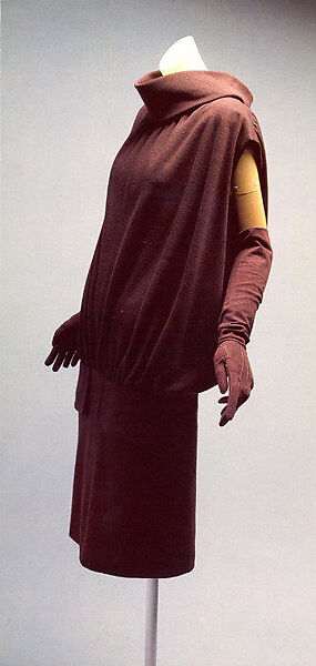 Dress, House of Balenciaga (French, founded 1937), wool, French