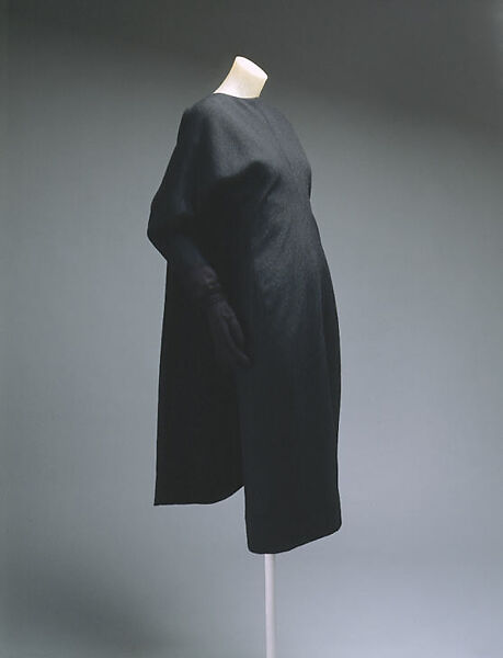 Dress, House of Balenciaga (French, founded 1937), wool, silk, French