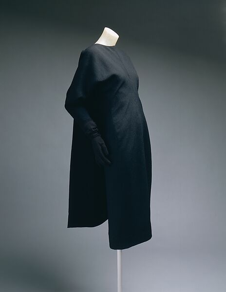 Dress, House of Balenciaga (French, founded 1937), wool, silk, French