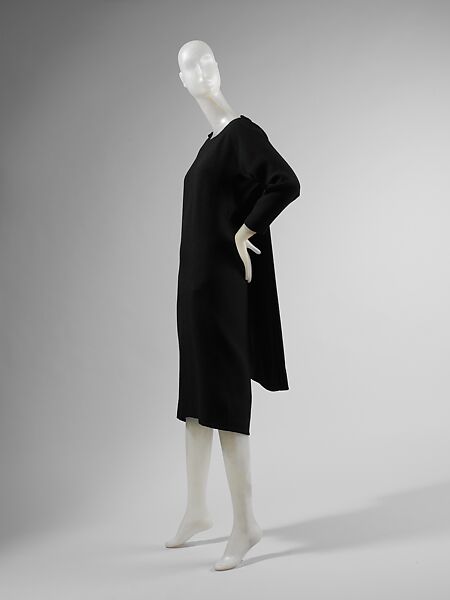 Dress, House of Balenciaga (French, founded 1937), wool, silk, French 