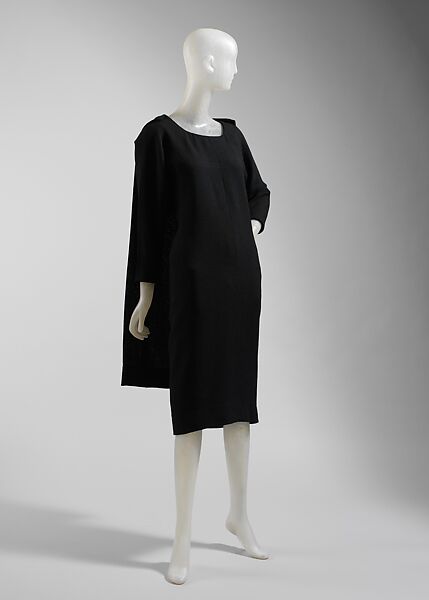 Dress, House of Balenciaga (French, founded 1937), wool, silk, French