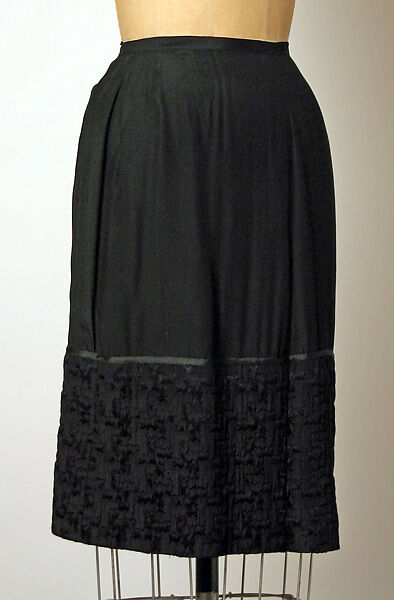 Cocktail ensemble, House of Chanel (French, founded 1910), silk, metal, French