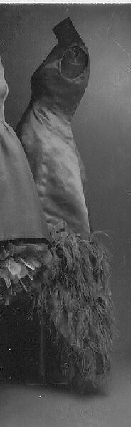 Evening dress, House of Givenchy (French, founded 1952), silk, feathers, French