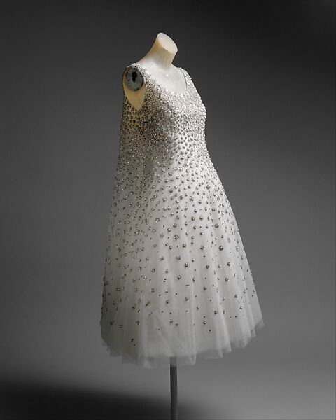 "L'Eléphant Blanc", House of Dior (French, founded 1947), silk, metallic thread, glass, plastic, French 