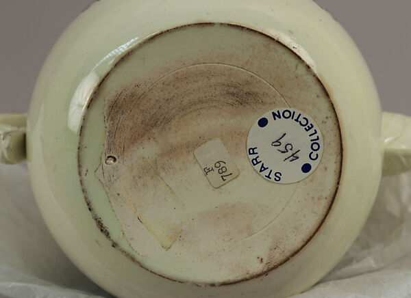 Teapot with depiction of John Wesley, Josiah Wedgwood and Sons (British, Etruria, Staffordshire, 1759–present), Creamware, tranfer printed, British, Liverpool