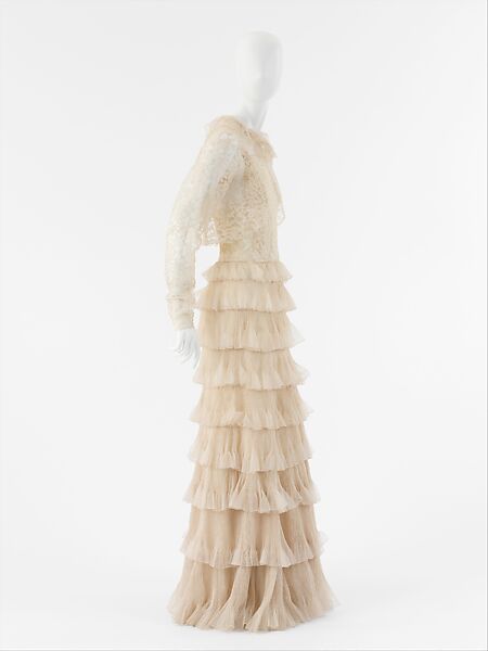 Evening ensemble, House of Chanel (French, founded 1910), silk, French 