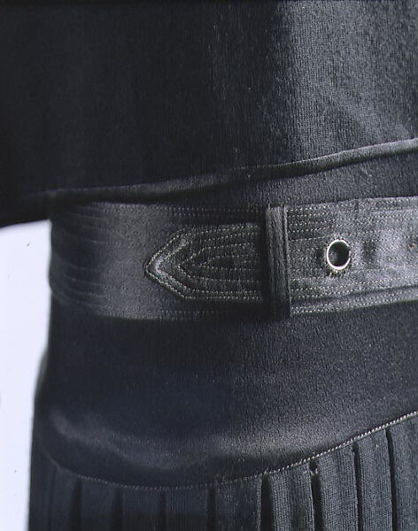 Ensemble, House of Chanel (French, founded 1910), silk, wool, metal, French