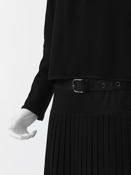 Ensemble, House of Chanel (French, founded 1910), silk, wool, metal, French