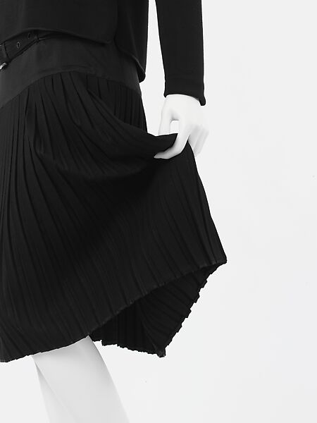 Ensemble, House of Chanel (French, founded 1910), silk, wool, metal, French