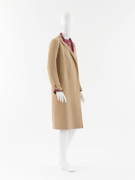 Ensemble, House of Chanel (French, founded 1910), silk, wool, French