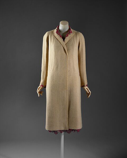 Ensemble, House of Chanel (French, founded 1910), silk, wool, French