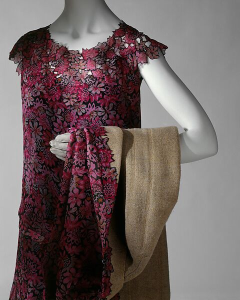 Ensemble, House of Chanel (French, founded 1910), silk, wool, French