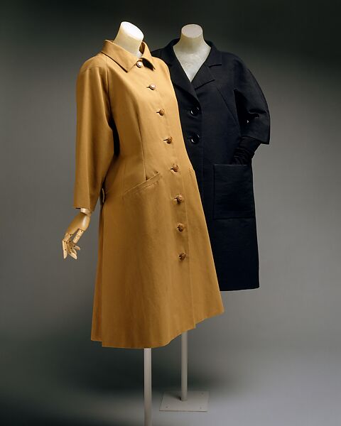 Coat, House of Balenciaga (French, founded 1937), cotton, French 