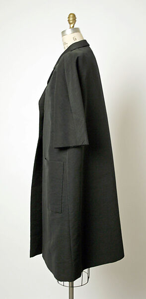 Coat, House of Balenciaga (French, founded 1937), cotton, French