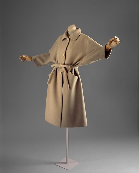 Coat, House of Balenciaga (French, founded 1937), wool, French 