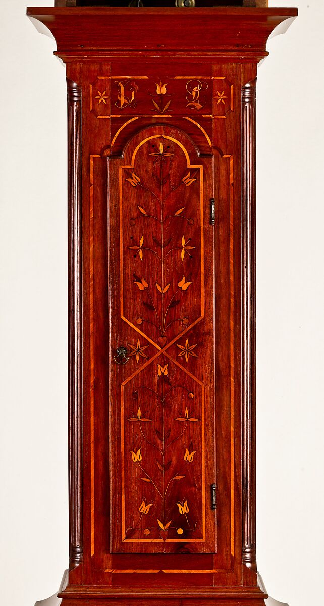 Tall Clock, Jacob Diehl (1776–1858), Walnut, pine, American