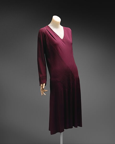 Dress, House of Vionnet (French, active 1912–14; 1918–39), silk, French 