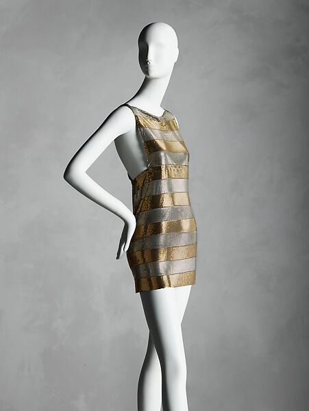 Dress, Roberto Rojas (American, born 1940), metal, cotton, American 
