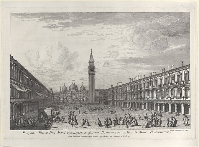 Piazza San Marco looking towards the Basilica and Campanile