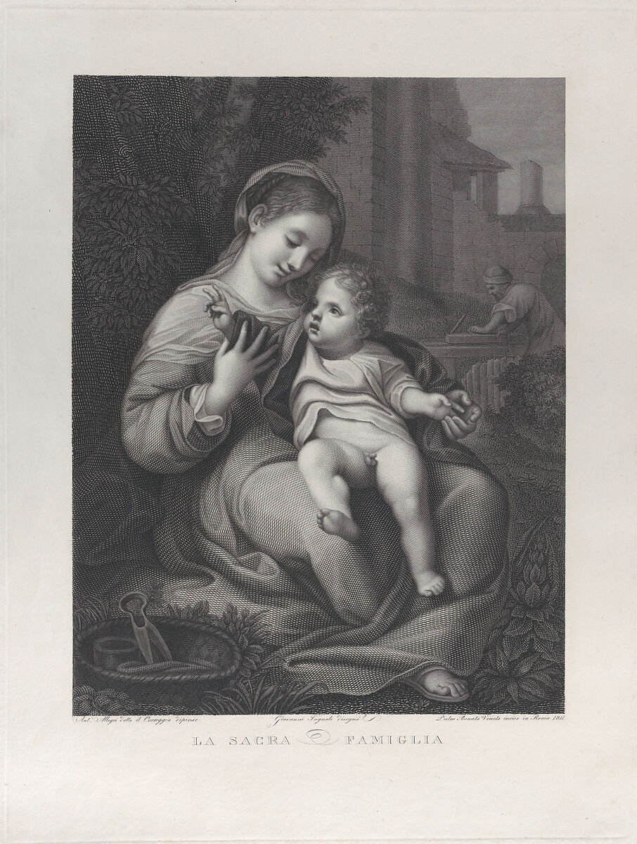 The Holy Family, Pietro Bonato (Italian, Bassano del Grappa 1765–1820), Engraving 