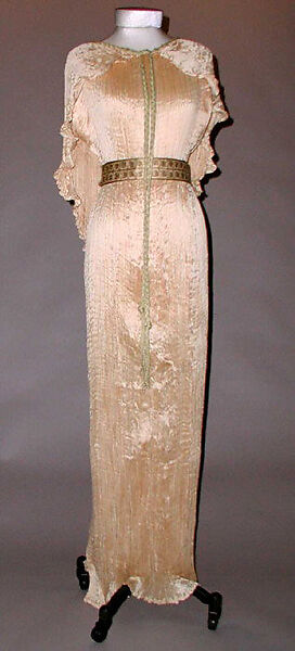 "Delphos", Fortuny (Italian, founded 1906), silk, glass, Italian 