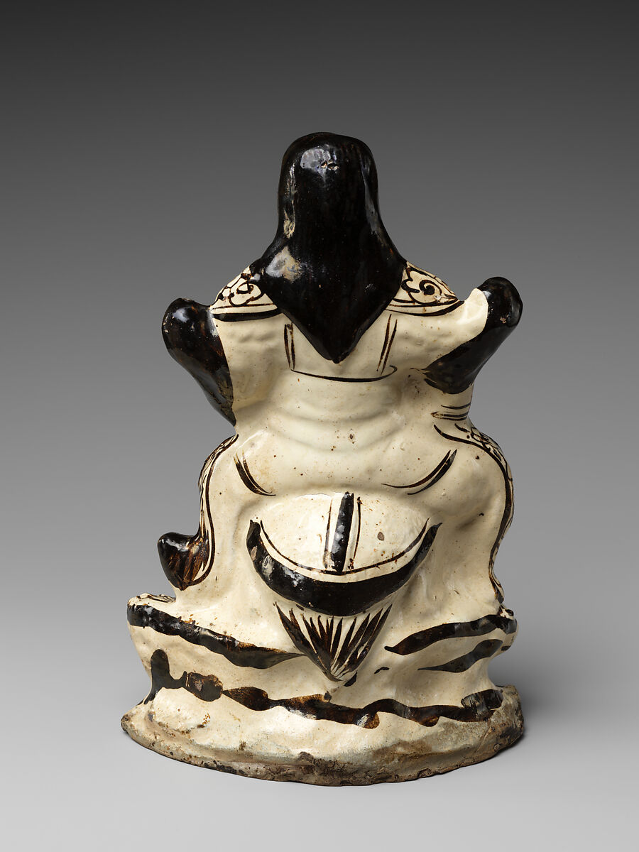 Daoist deity Zhenwu, Stoneware with overglaze enamel decoration (Cizhou ware), China