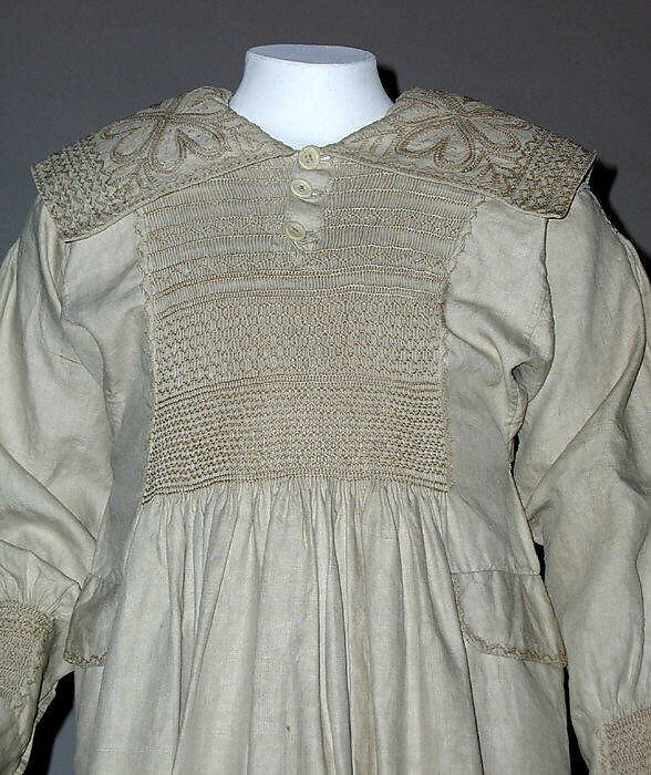 Smock, linen, British