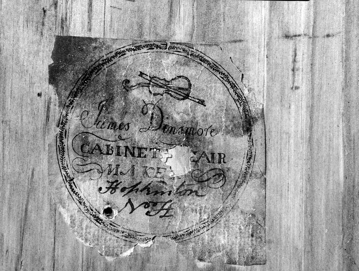 Tall clock, James Dinsmore (active ca. 1803–1823), Cherry, mahogany with maple, white pine, yellow poplar, American