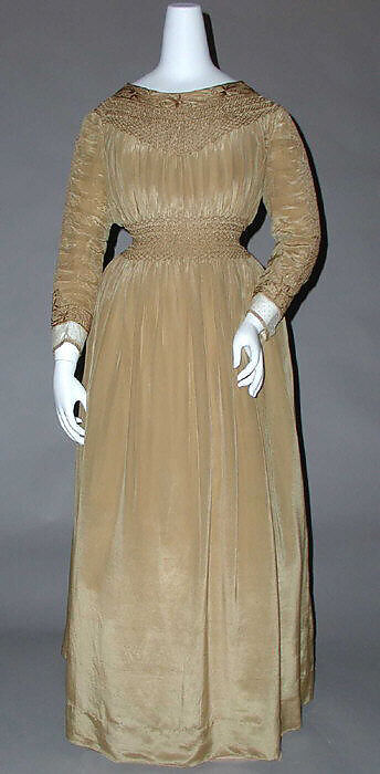 Dress, Liberty &amp; Co. (British, founded London, 1875), silk, linen, cotton, British 