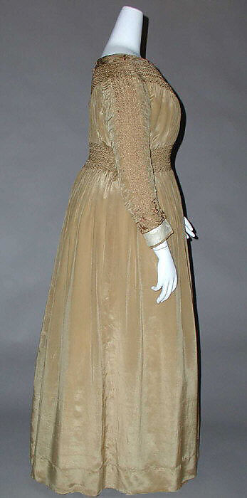 Dress, Liberty &amp; Co. (British, founded London, 1875), silk, linen, cotton, British