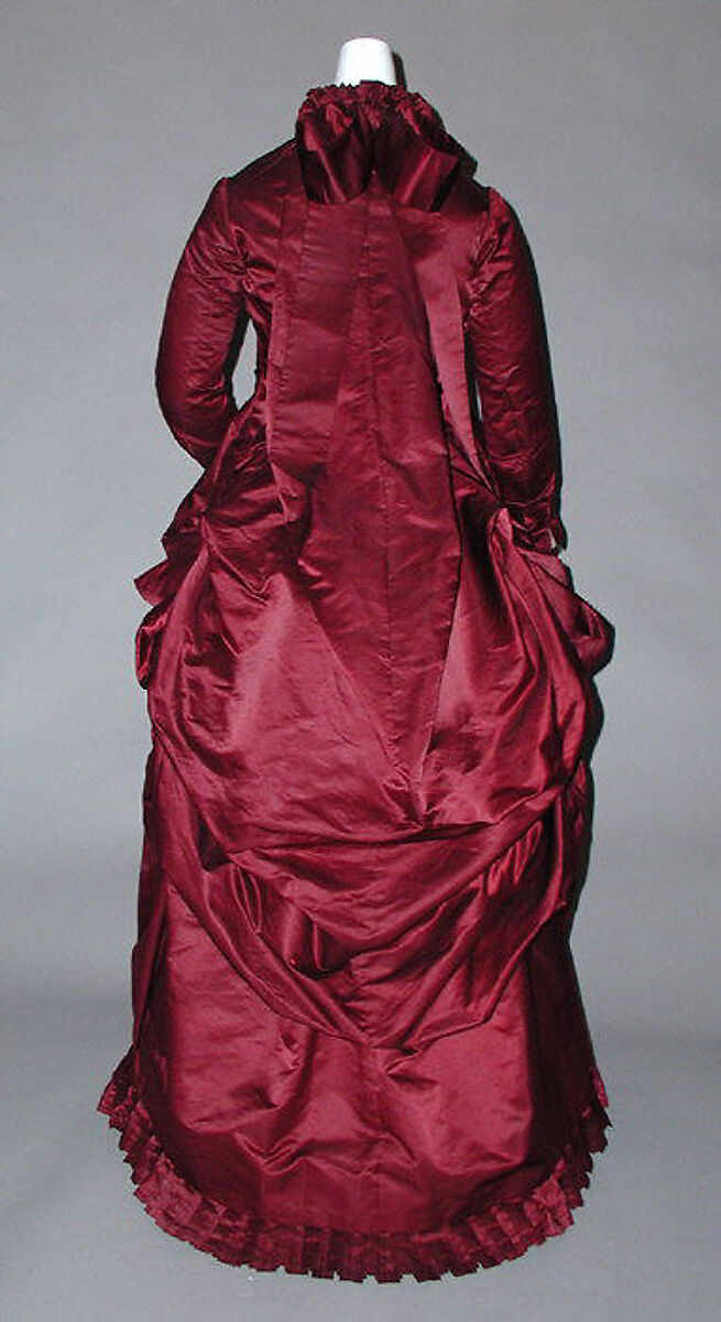 Dress, silk, probably American