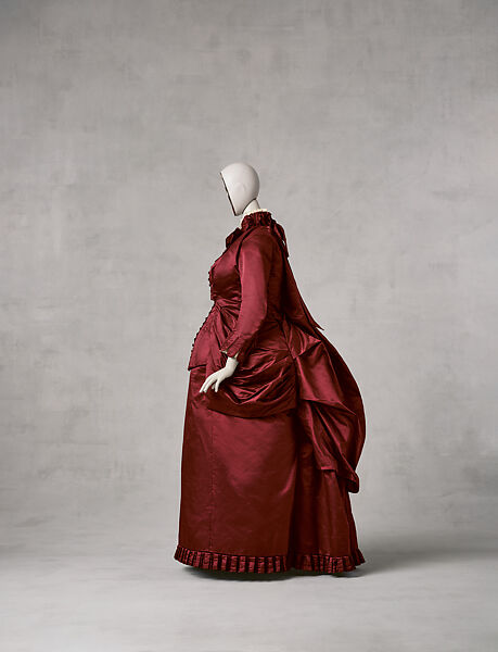 Dress, silk, probably American
