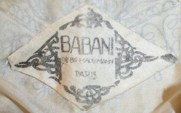 Evening dress, Babani (French, 1892–1940), silk, metal thread, French