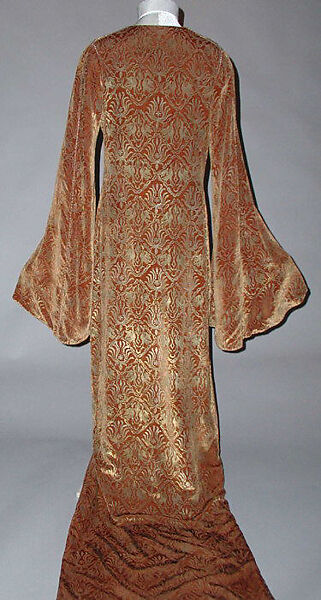 Evening dress, Gallenga (Italian, 1918–1974), silk, glass, Italian