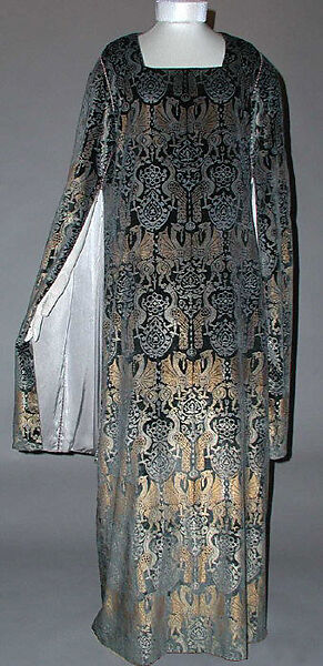 Evening ensemble, Gallenga (Italian, 1918–1974), silk, glass, Italian 