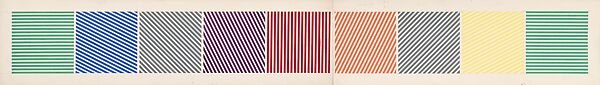 Rotation in Nine, Julio Le Parc (Argentine, born Mendoza, 1928), Opaque watercolor over graphite on board 