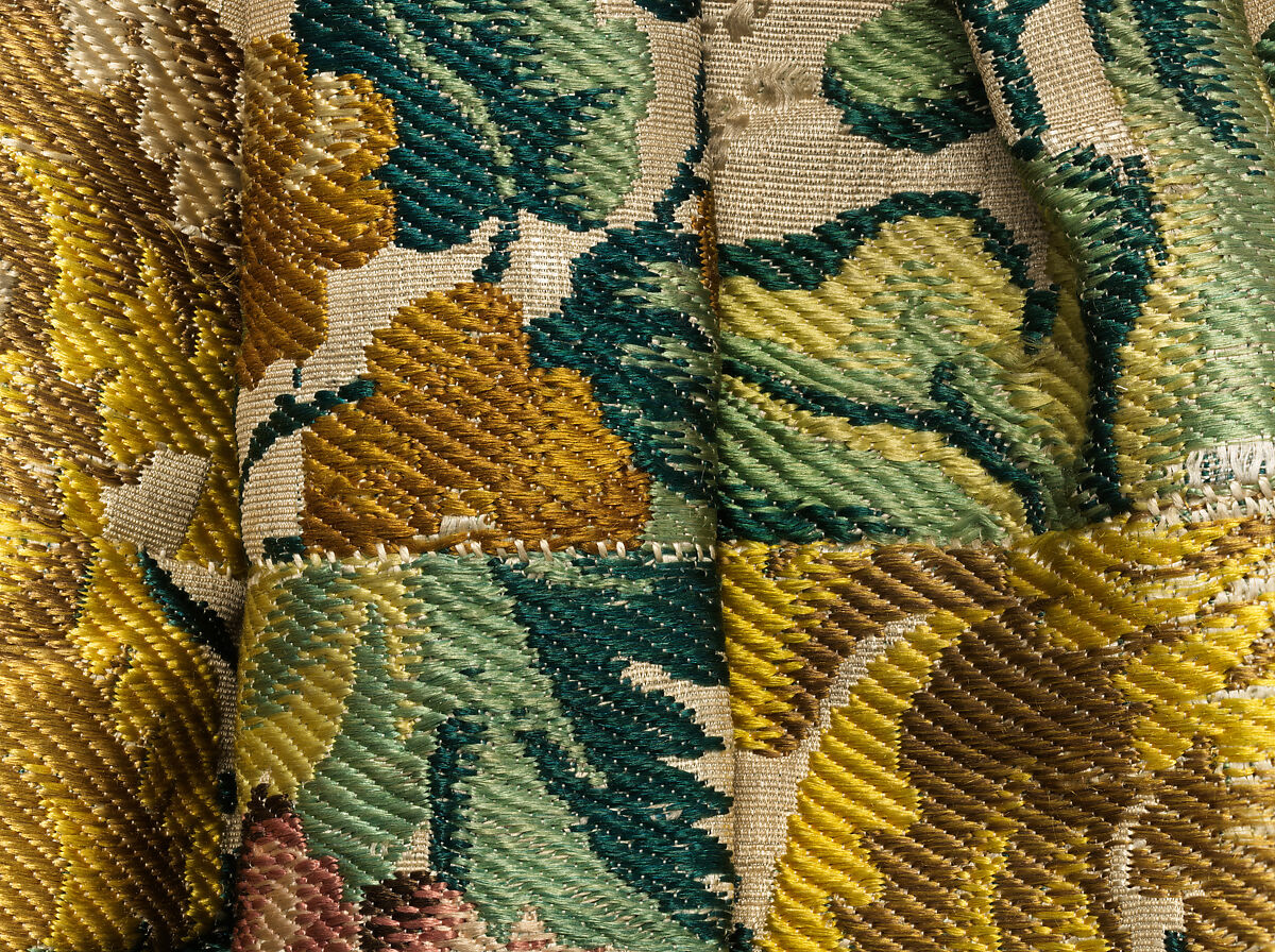 Robe à l’anglaise, silk, linen, British