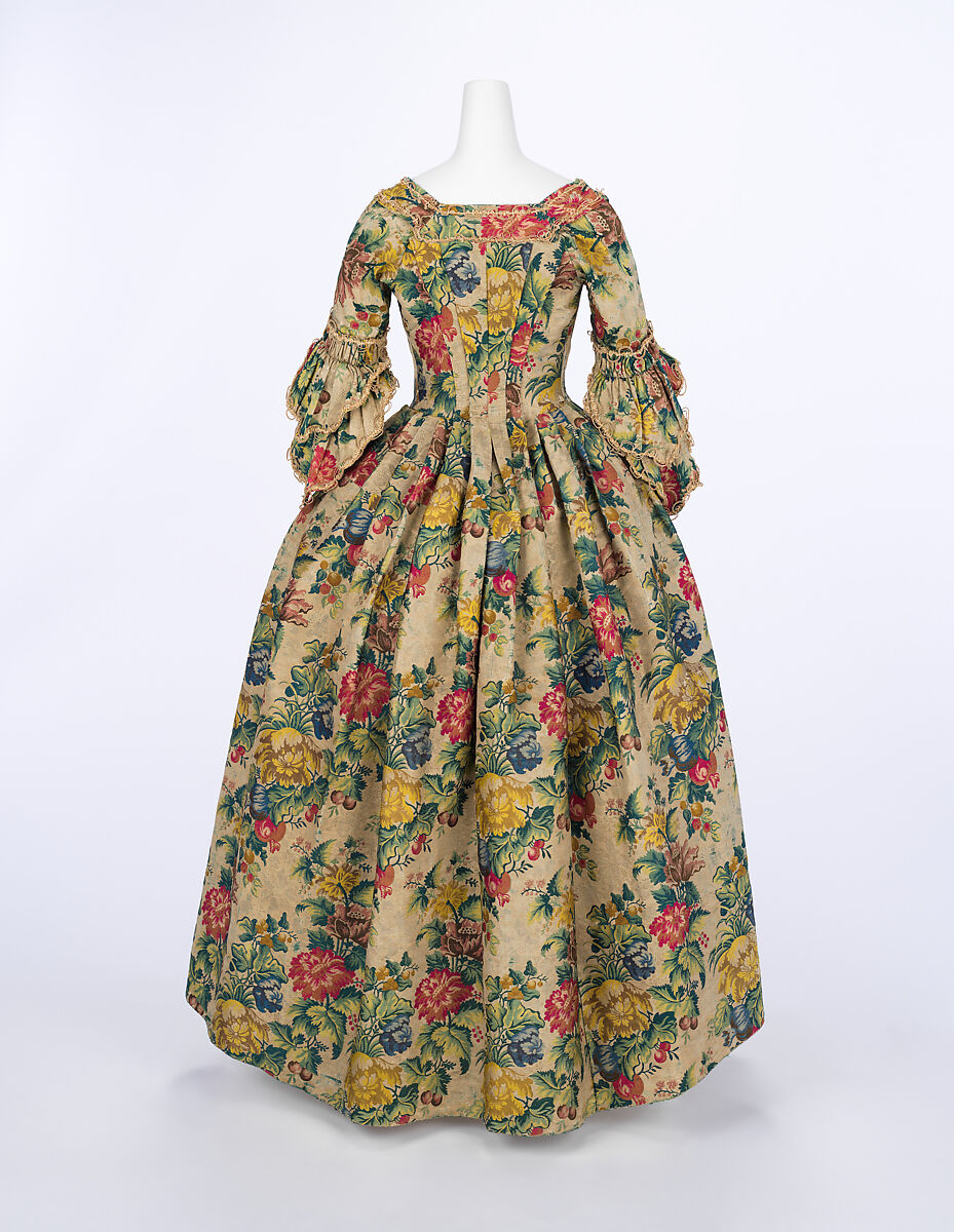 Dress, silk, British 