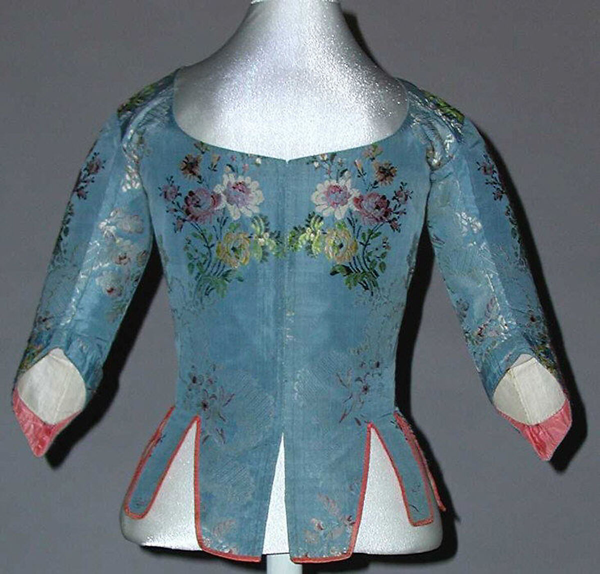 Bodice, silk, French 