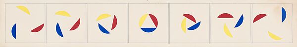 Three Segments in Translational Motion, Julio Le Parc (Argentine, born Mendoza, 1928), Opaque watercolor with graphite on board 