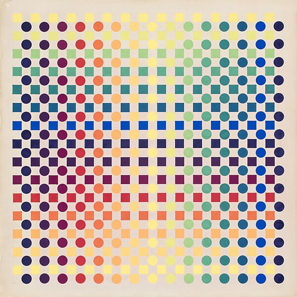 Fourteen Colors - Sequence, Julio Le Parc (Argentine, born Mendoza, 1928), Opaque watercolor over graphite on board 
